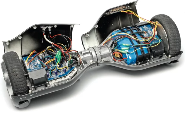 Ausgeschlachtetes Hoverboard